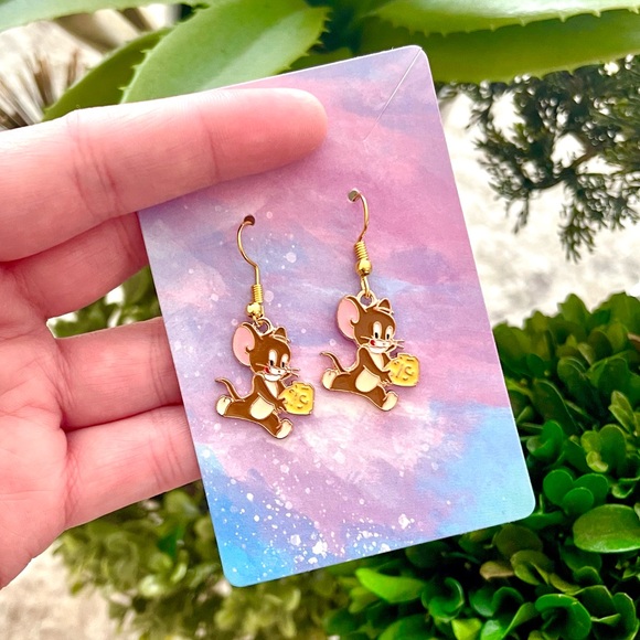 Tom And Jerry Earrings - Picture 2 of 4